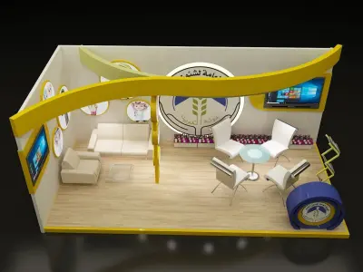 Booth Exhibition Stand a255a 3D model