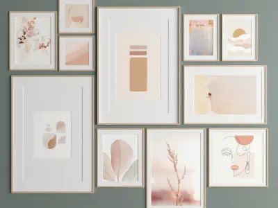 Art Frame 340 Low-poly 3D model