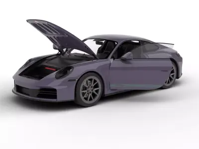 Porsche 911 Carrera T 2025 HQ 3d model 3D model