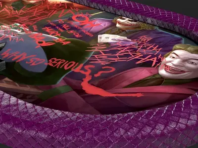 Poker Table Low-poly 3D model