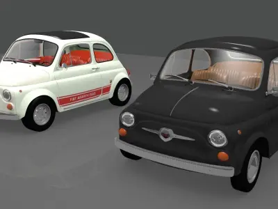 Fiat 500 1970-76 3D model