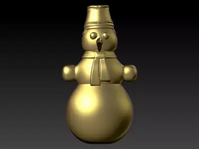 Snowman pendant 3D print model