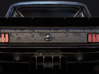 KEN BLOCK 65 HOONICORN Low-poly 3D model