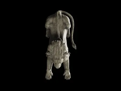 Lion Stachu Low-Poly 3D model