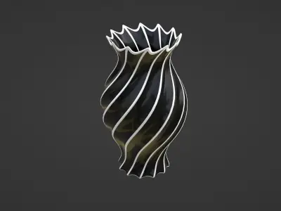 Vase porcelain 4 3D model