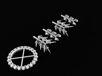 Clash  ring 3d print model 3D print model 3D print model