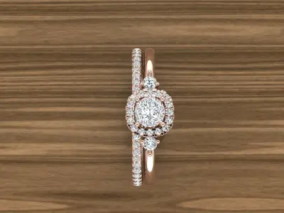 Diamond Jewelry Ring 3D print model