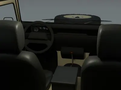 Land Rover Defender 110 Station Wagon HDRI 3D model