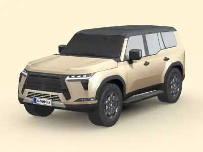 Lexus GX Overtrail 2024 Low-poly 3D model