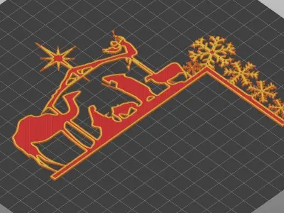 Christmas door corners vol 1 - Multipack of 10 models 3D print model
