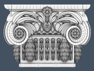 Pilaster Capital 3D model buy