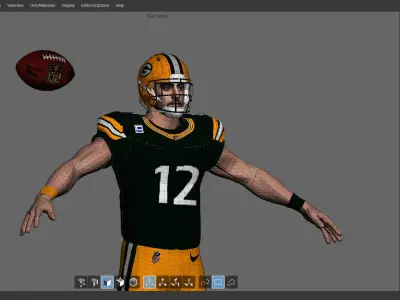 Aaron Rodgers 3D model