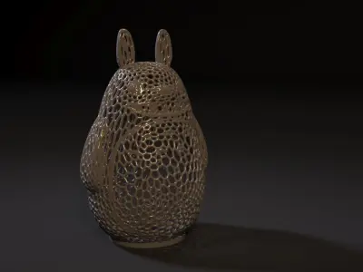 Totoro rabbit sculpture 3D print model