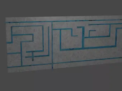 Weird Wall  Free 3D model