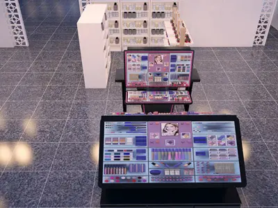 3d interior Cosmetic Lipstick shop 3D model