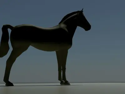 Horse Low-poly 3D model