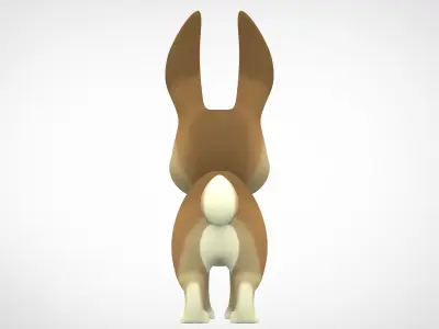 Bunny Low-poly 3D model