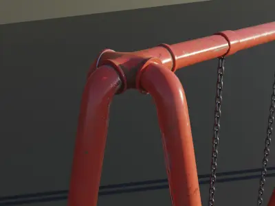 3D model of a Swing Low-poly 3D model