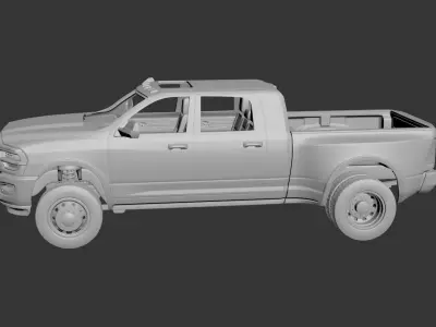 Dodge Ram 3500 Mega Cab 3D print model