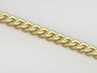 Cuban Bracelet model 3D printable model 0036-6 Free 3D print model