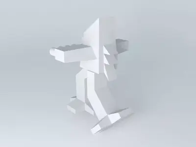 walker lego figure Free 3D model