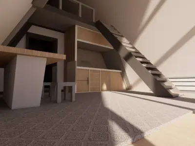 A Frame Cabin 3D model