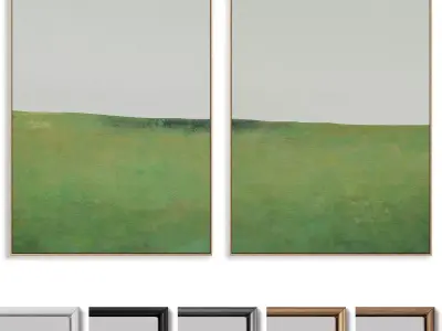 Abstract Painting Frame set 3D model 50