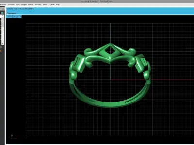 Women Ring Fancy Ring Plain light weight STL 3DM Printable 3D print model shop