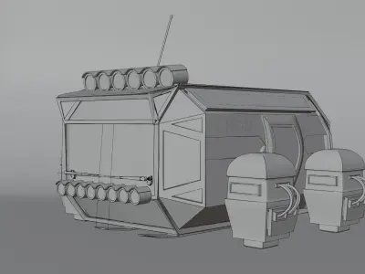Travel pod modeled by artistry 3d 3D model