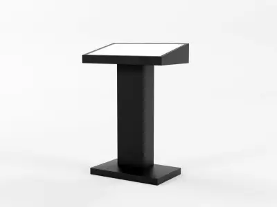 Conference podium digital tribune 3d model Low-poly 3D model