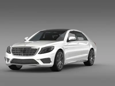 Mercedes Benz S 65 AMG Lang V222 2016 3D model