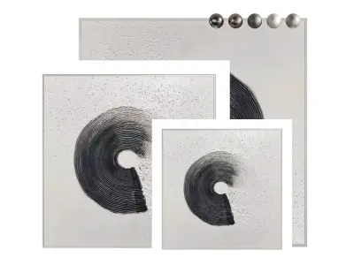 Modern Abstract Painting abas115 3D model