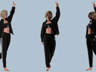 Female Outfit Marvelous Designer 3D model purchase