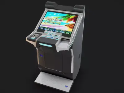 Slot Machine 05 Low-poly 3D model