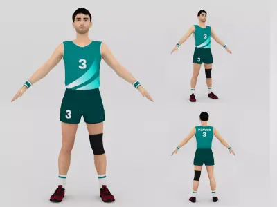 Vollleyball Player 3D model
