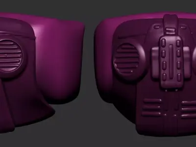 helmet high poly sculpt 3d printable  3D model 16