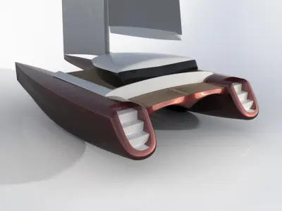 Catamaran concept 3D model