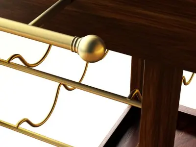 Wine Table Rack 1 3D model