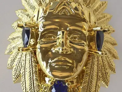 Anillo de nativo 3D model