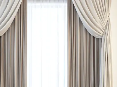 Set 09 Curtains 3D model