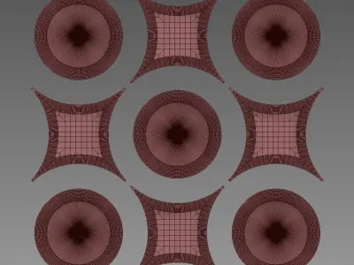 Kelly Copper Mirrors 3D model