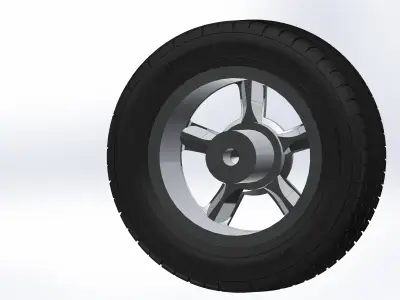 Wheels for scale model of Chevy Silverado SS 2003  3D print model