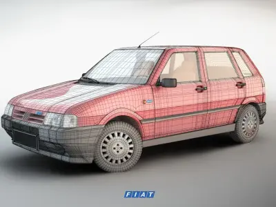 Fiat Uno 3D model
