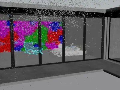 Modern Bedroom 3D model 2