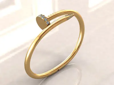 Nail Bracelet 15 cm 3D print model