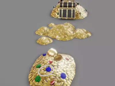 Treasure Pack Low-poly 3D model