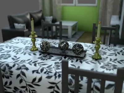 LIVING ROOM 3D model