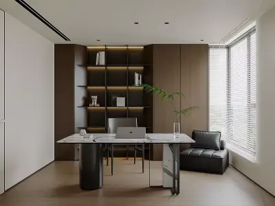 Suite interior design scene 3D model
