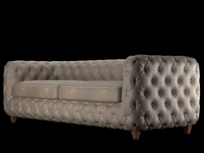 Desire vintage sofa eco 3-seater 3D model
