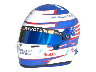 F1 Logan Sergeant Helmet 2024 3D model